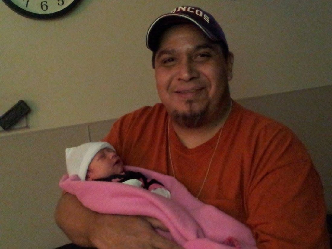 Holding a newborn