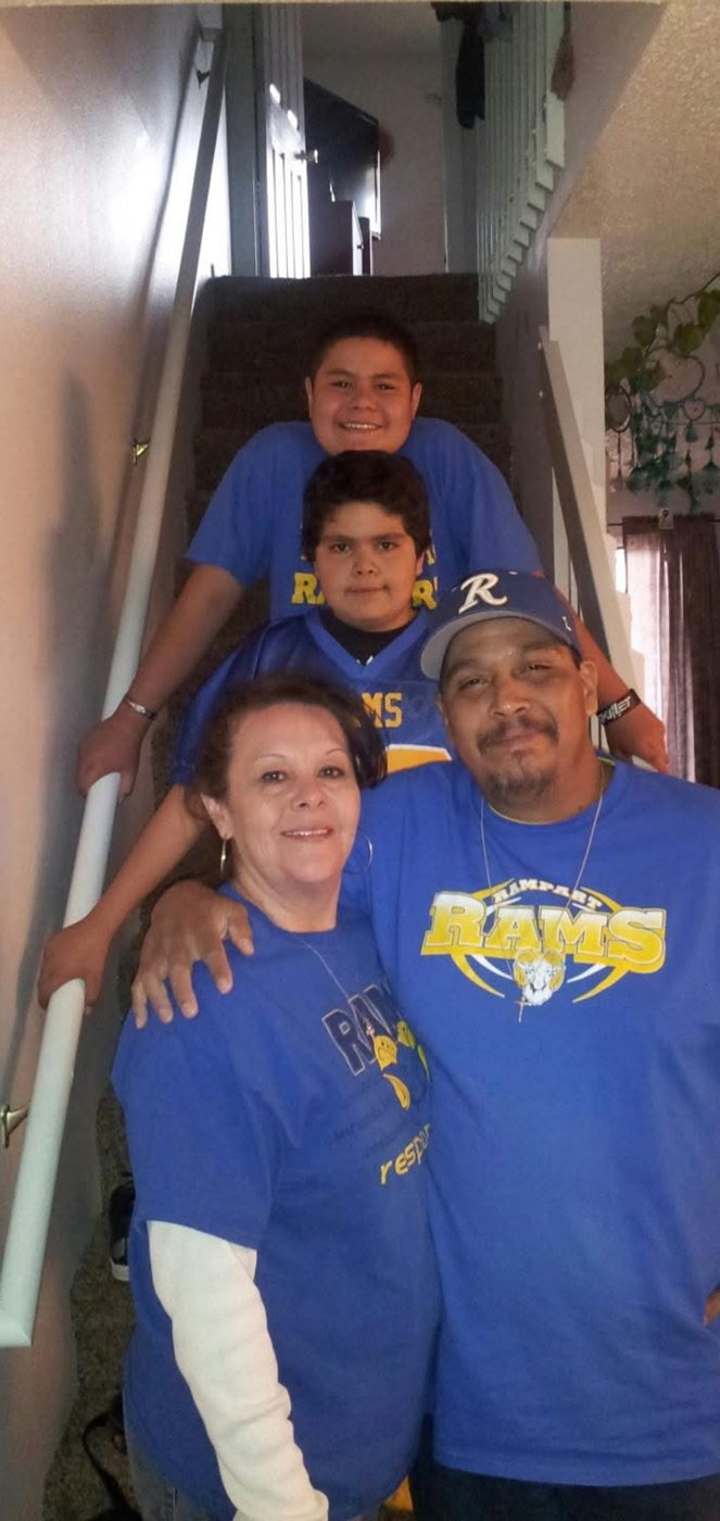 Rams game day with the family